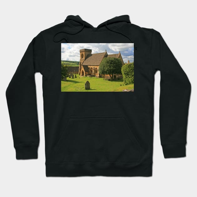 St Barnabas, Snowshill Hoodie by RedHillDigital